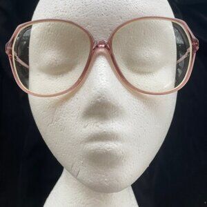 Vintage Mirari for Luxottica Oversized 1980s Pink Plastic Glasses - Italy